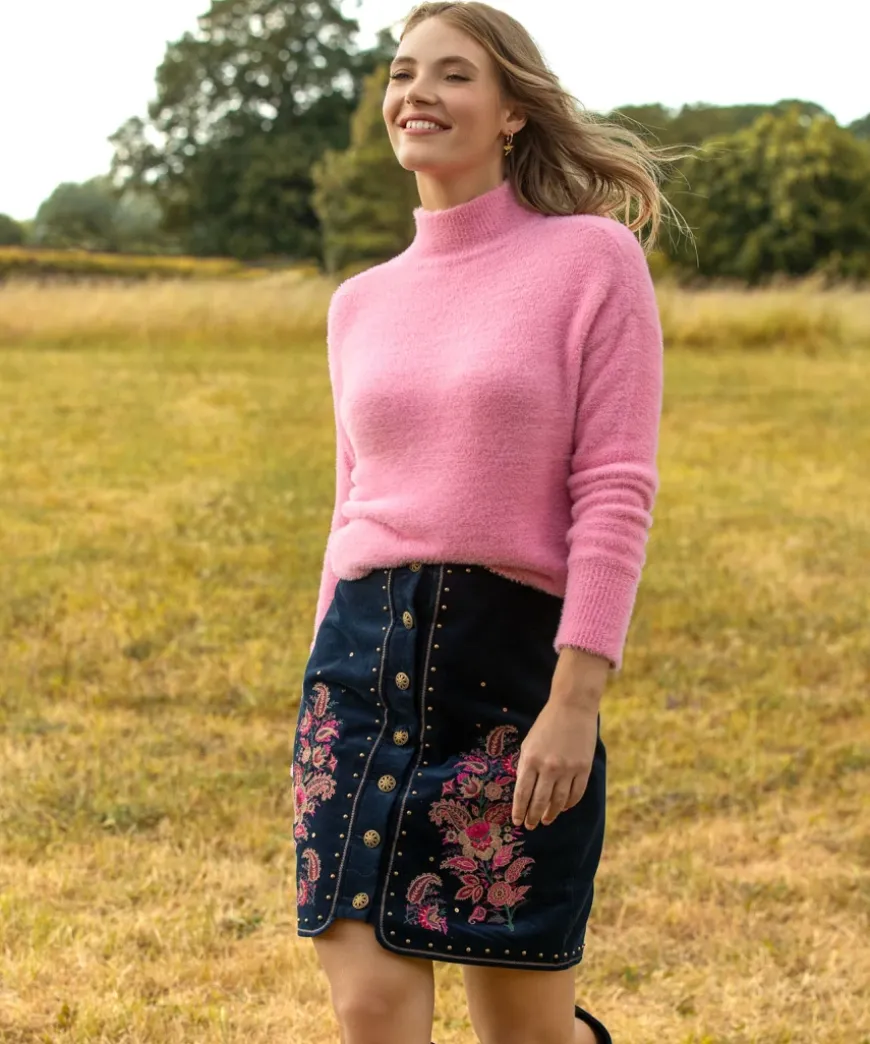 Fun And Fluffy High Neck Jumper