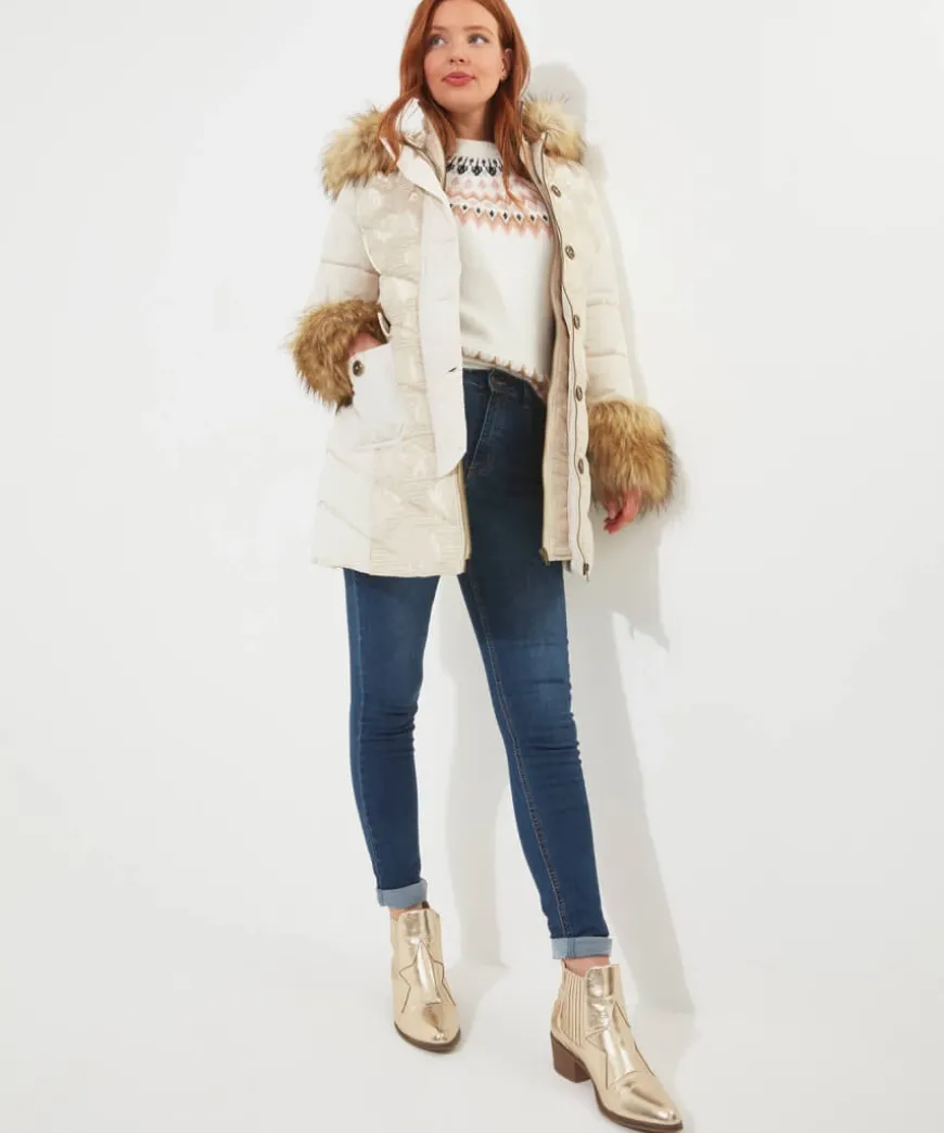 Fur Trim Puffa Coat