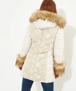 Fur Trim Puffa Coat