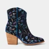 Gigi Embroidered Velvet Boots