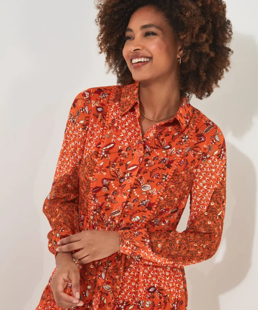 Golden Sunset Tunic Dress