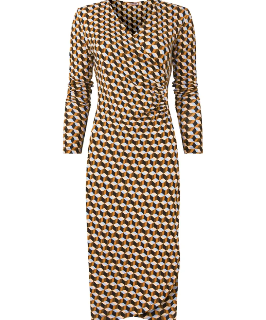 Gorgeous Geo Wrap Jersey Dress