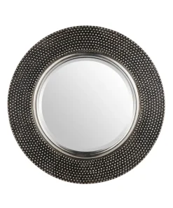History Clash Round Dimple Mirror