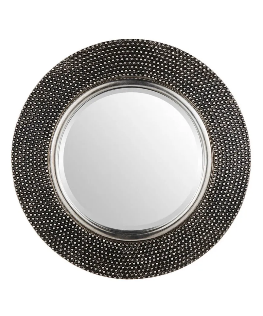 History Clash Round Dimple Mirror