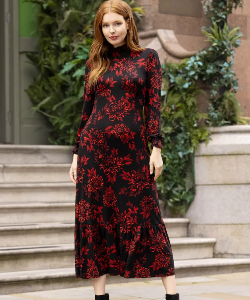Into The Night Floral Dress