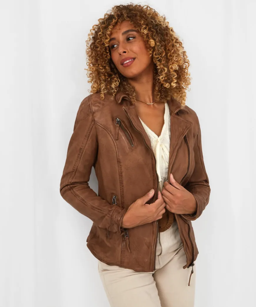 Joe'S Favourite Leather Biker Jacket