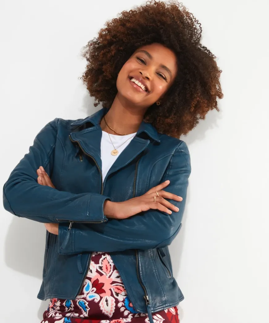 Joe'S Favourite Leather Biker Jacket