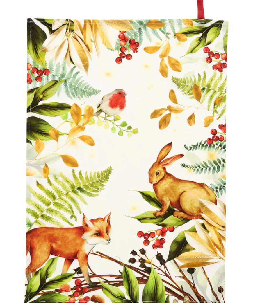 Jolly Forest Christmas Teatowels