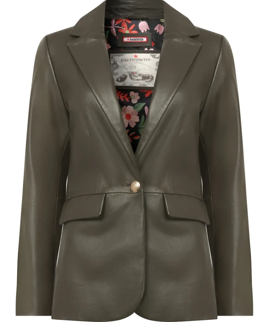 Lavish Leather Blazer
