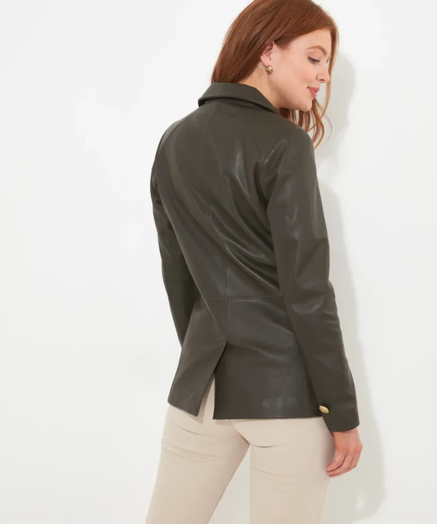 Lavish Leather Blazer