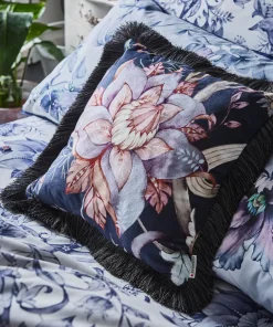 Nostalgic Nouveau Floral Reversible Cushion