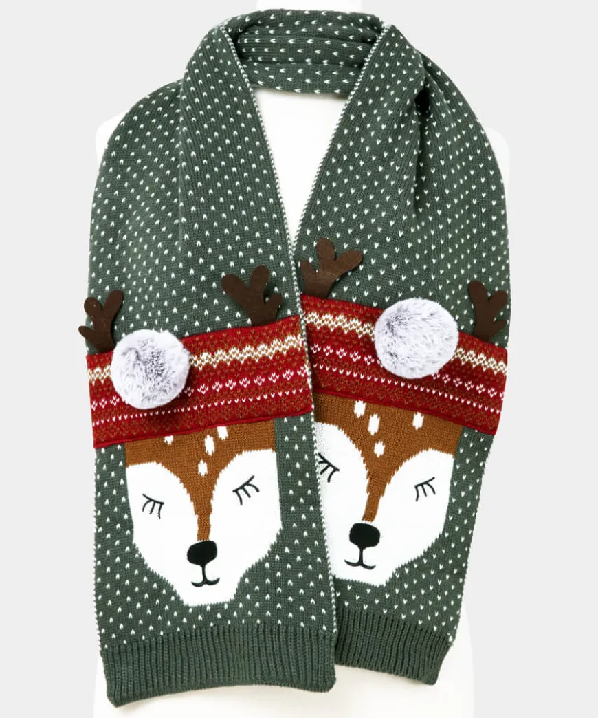 Oh Deer Knitted Scarf