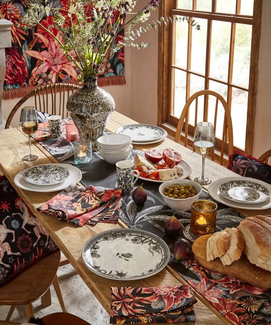 Pack Of 4 Fantastically Floral Cotton Napkins