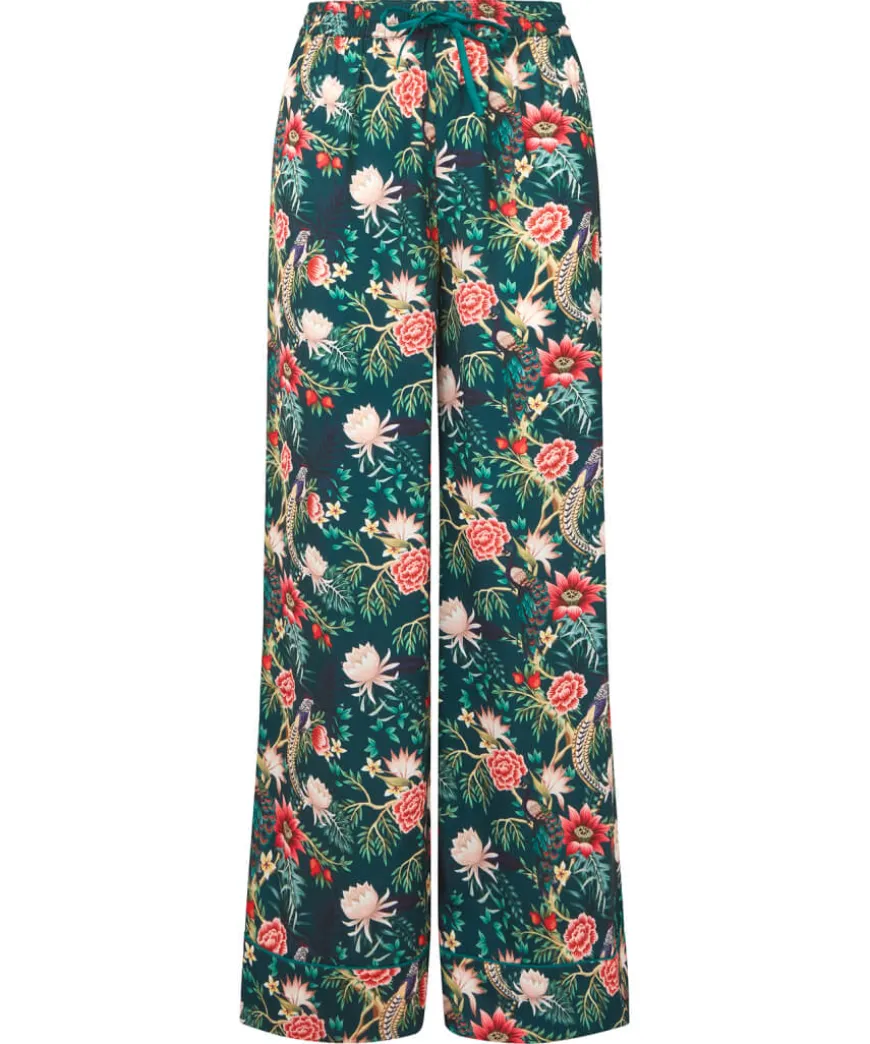 Peacock Print Pyjama Bottoms
