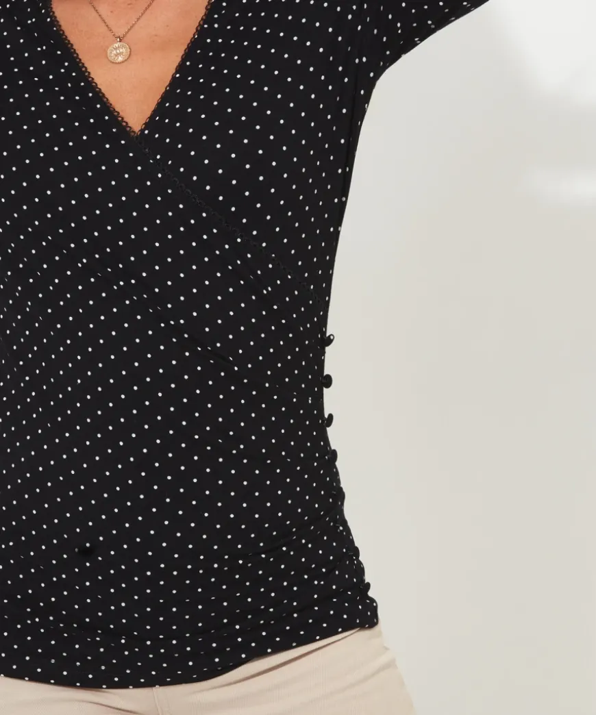 Perfectly Polka Dot Jersey Top
