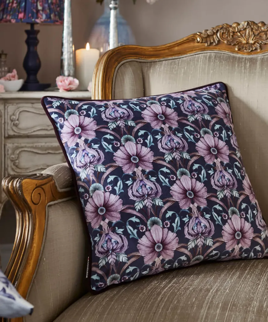 Poised Peacocks Reversible Cushion