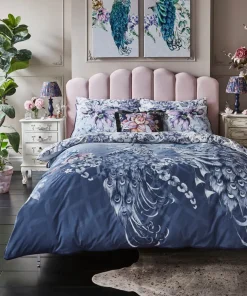 Poised Peacocks Reversible Bed Set