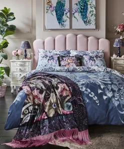 Poised Peacocks Reversible Bed Set