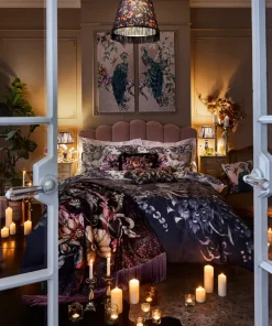 Poised Peacocks Reversible Bed Set