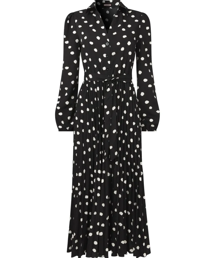 Polly Spot Pleat Dress