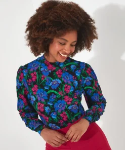 Radiant Floral Print Top