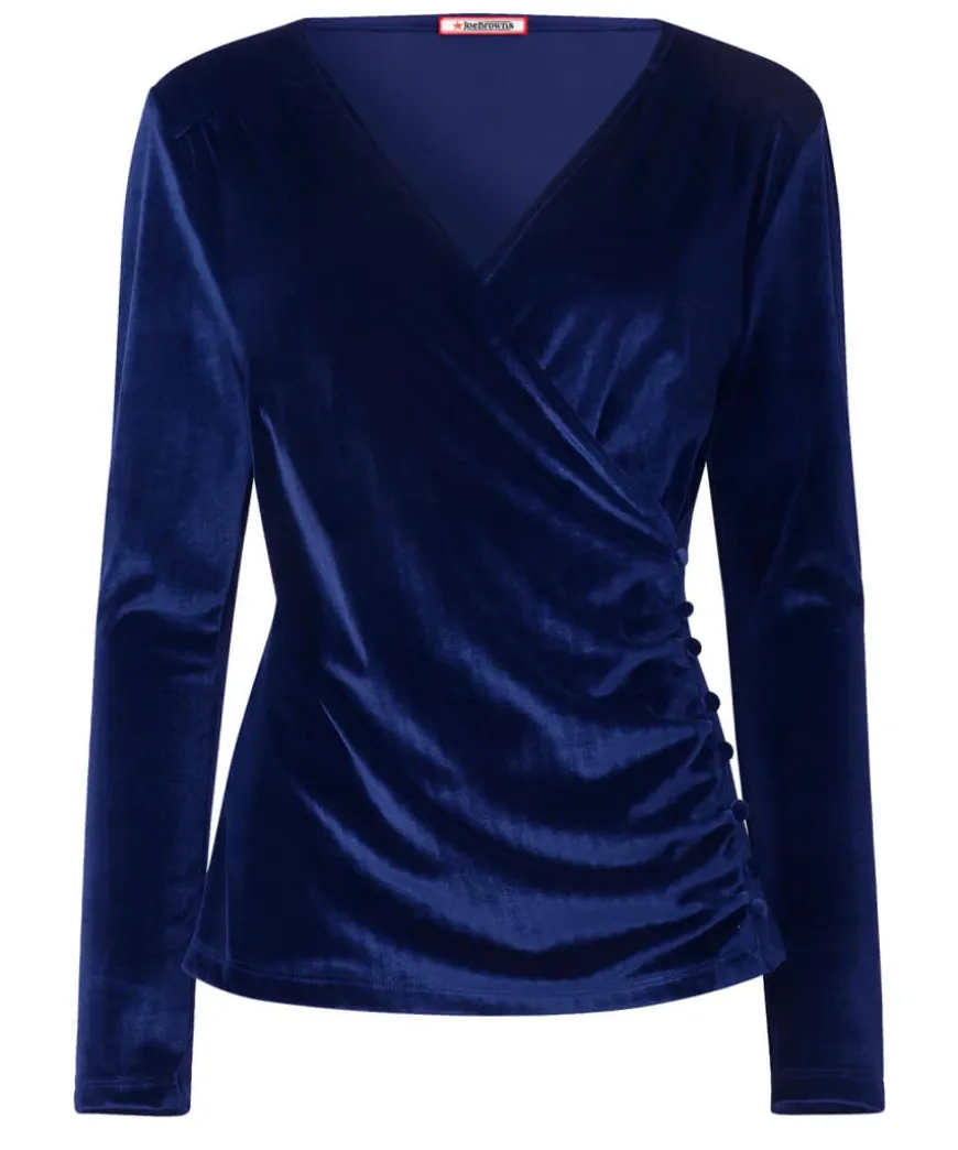 Roxanna Wrap Velour Top