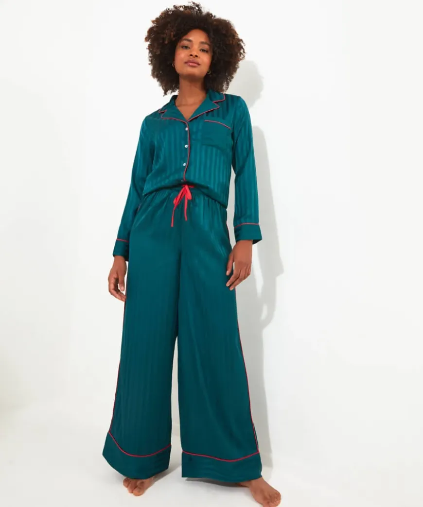 Satin Stripe Pyjama Bottoms