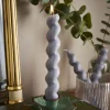 Set Of 3 Chunky Twist Taper Candle