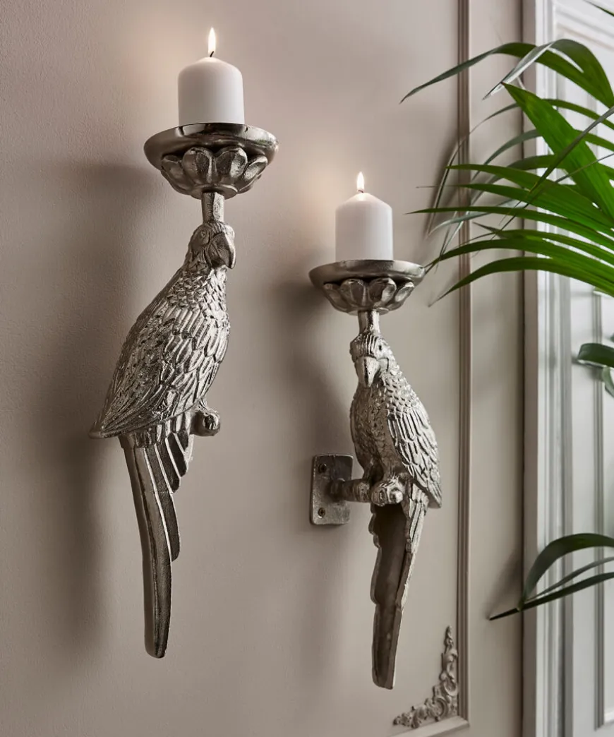Set Of 2 Nouveau Candle Sconces