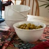 Set Of 4 Organic Beaded Bowls