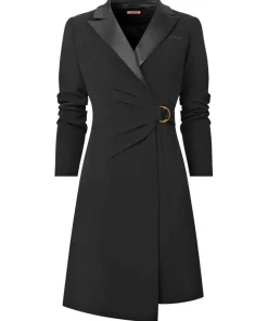 Sexy Tuxedo Wrap Dress