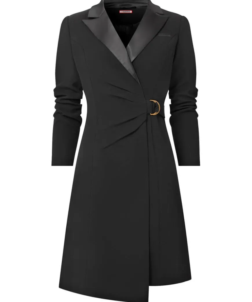 Sexy Tuxedo Wrap Dress