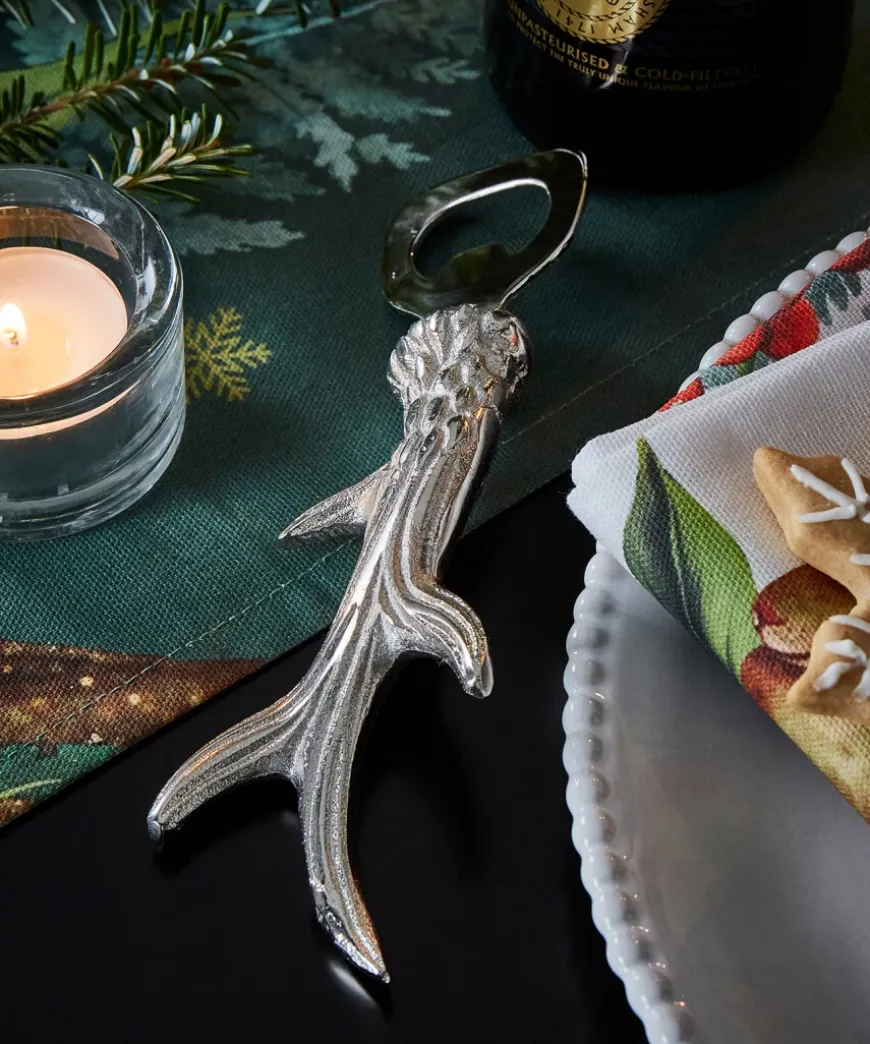 Silver Antler Bottle Opener