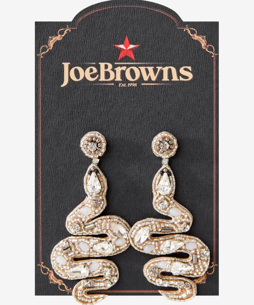 Slinky Beaded Snake Earrings