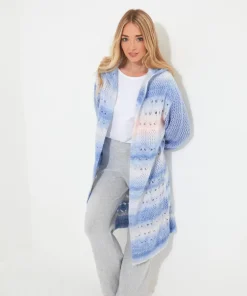 Sloe Joes Ombre Knit Longline Cardigan