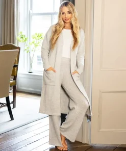 Sloe Joes Wide Leg Knitted Trousers