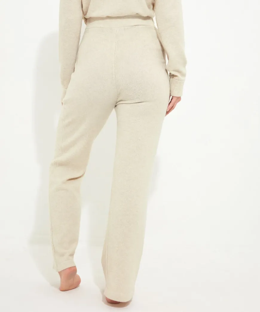 Sloe Joes Wide Leg Knitted Trousers