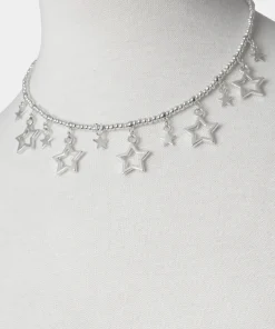 Star Gazer Silver Plate Necklace