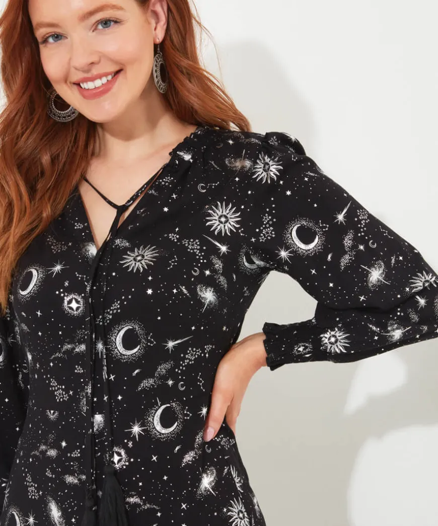 Starry Night Boho Dress