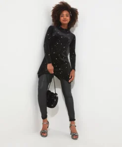 Starry Night Velour Tunic