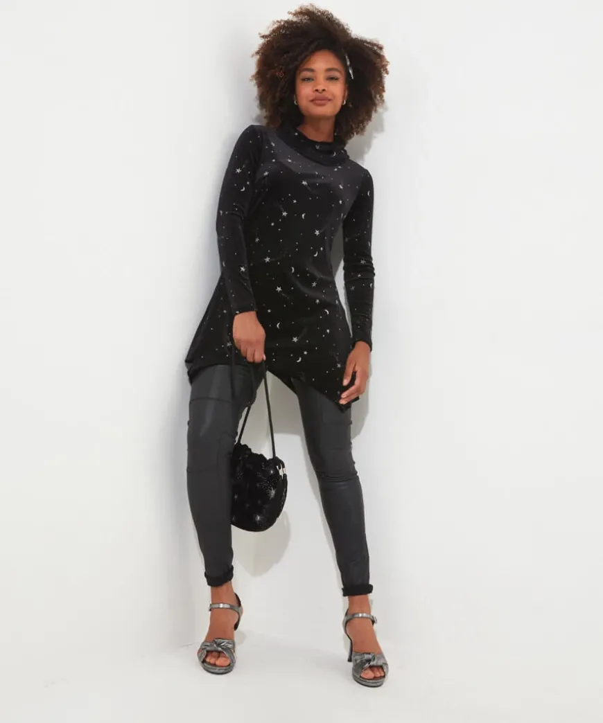 Starry Night Velour Tunic