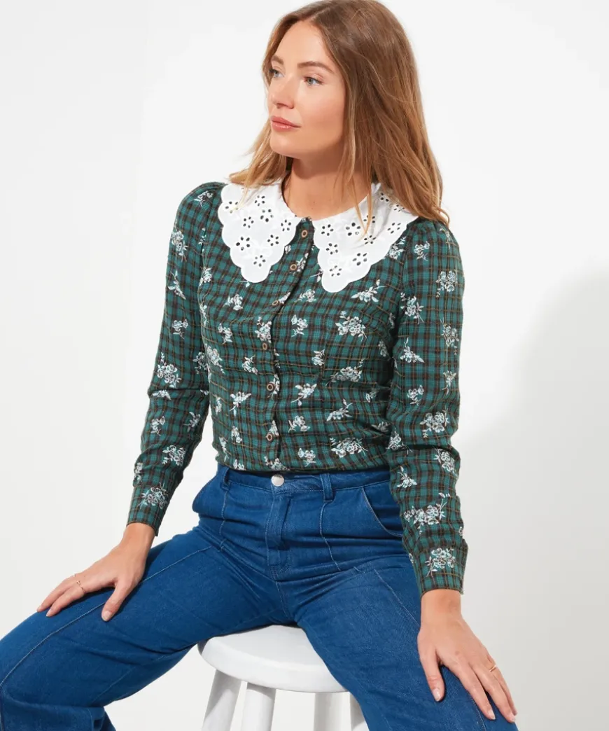 Tess Vintage Collar Blouse