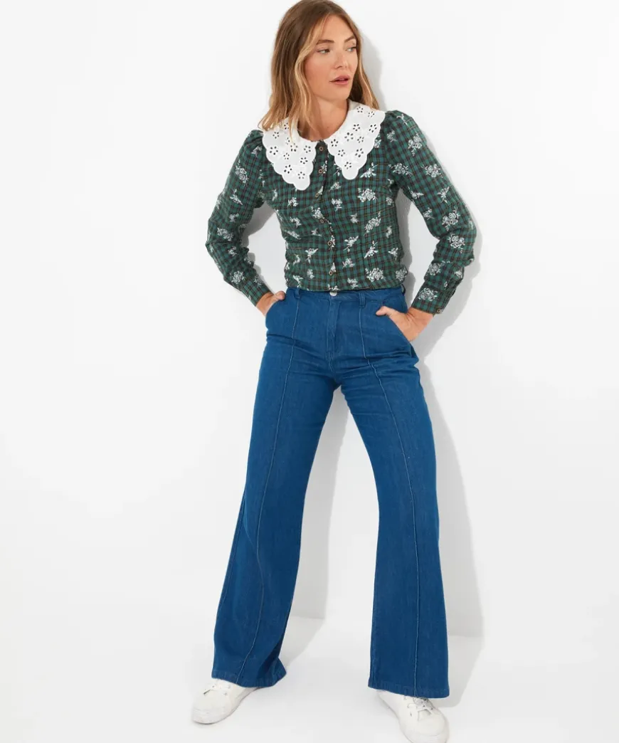 Tess Vintage Collar Blouse