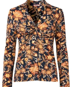 Twist Front Printed Jersey Top