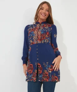 Vibrant Florals Tunic Dress