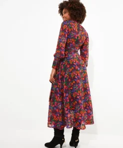 Vibrant Vibes Wrap Dress