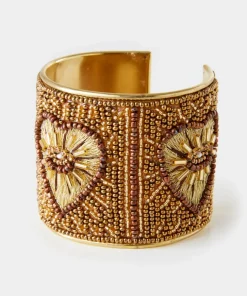 Warm Heart Beaded Cuff
