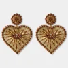 Warm Heart Beaded Earrings