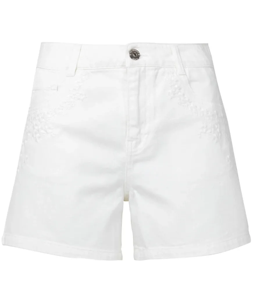 White Denim Shorts