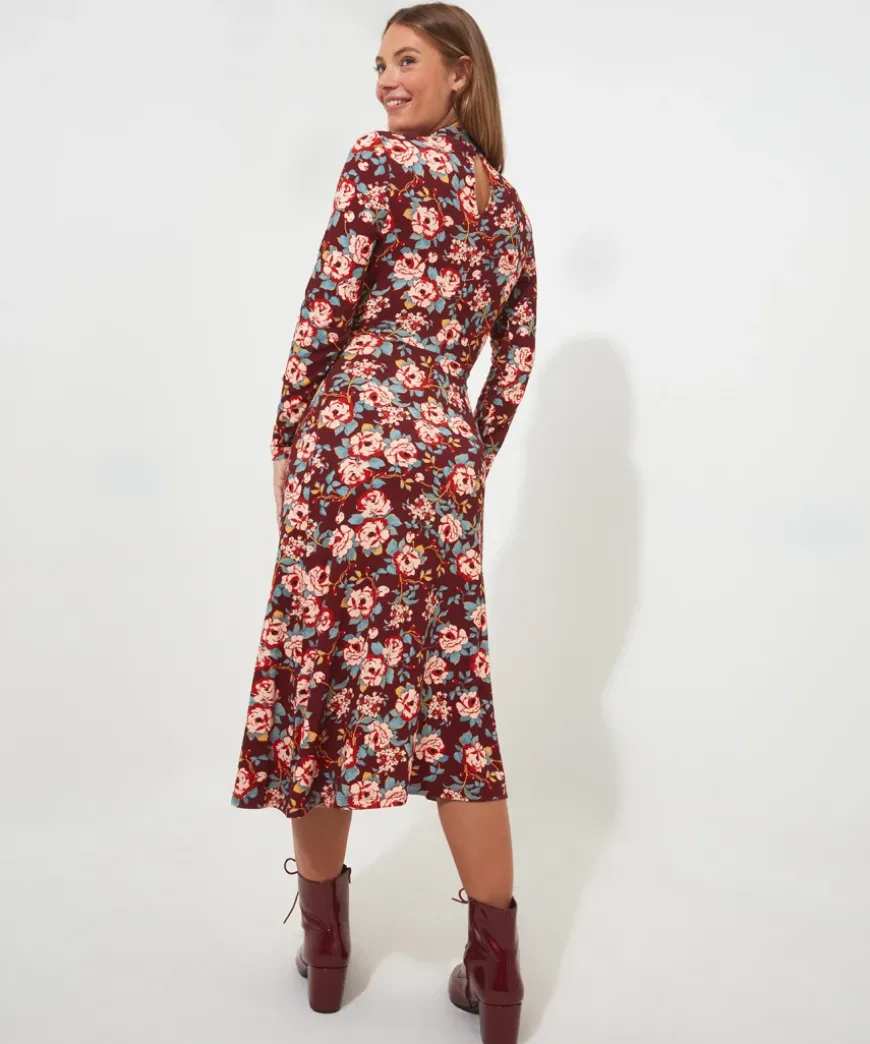 Winter Florals Jersey Dress